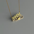 NAMENS HALSKETTE MIT HERZ| 925 SILBER