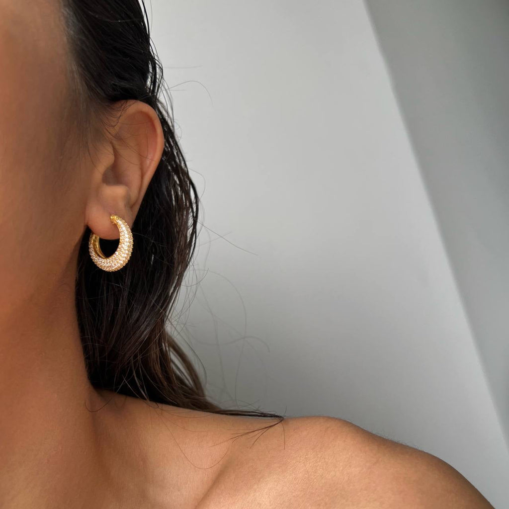 HAYLIE ZIRKONIA OHRRINGE aus 925 Silber - Eleganter Ohrringe - AURIME