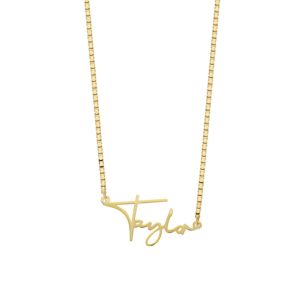 SCRIPT NAME NECKLACE aus 925 Silber - Hochwertiger Schmuck - AURIME