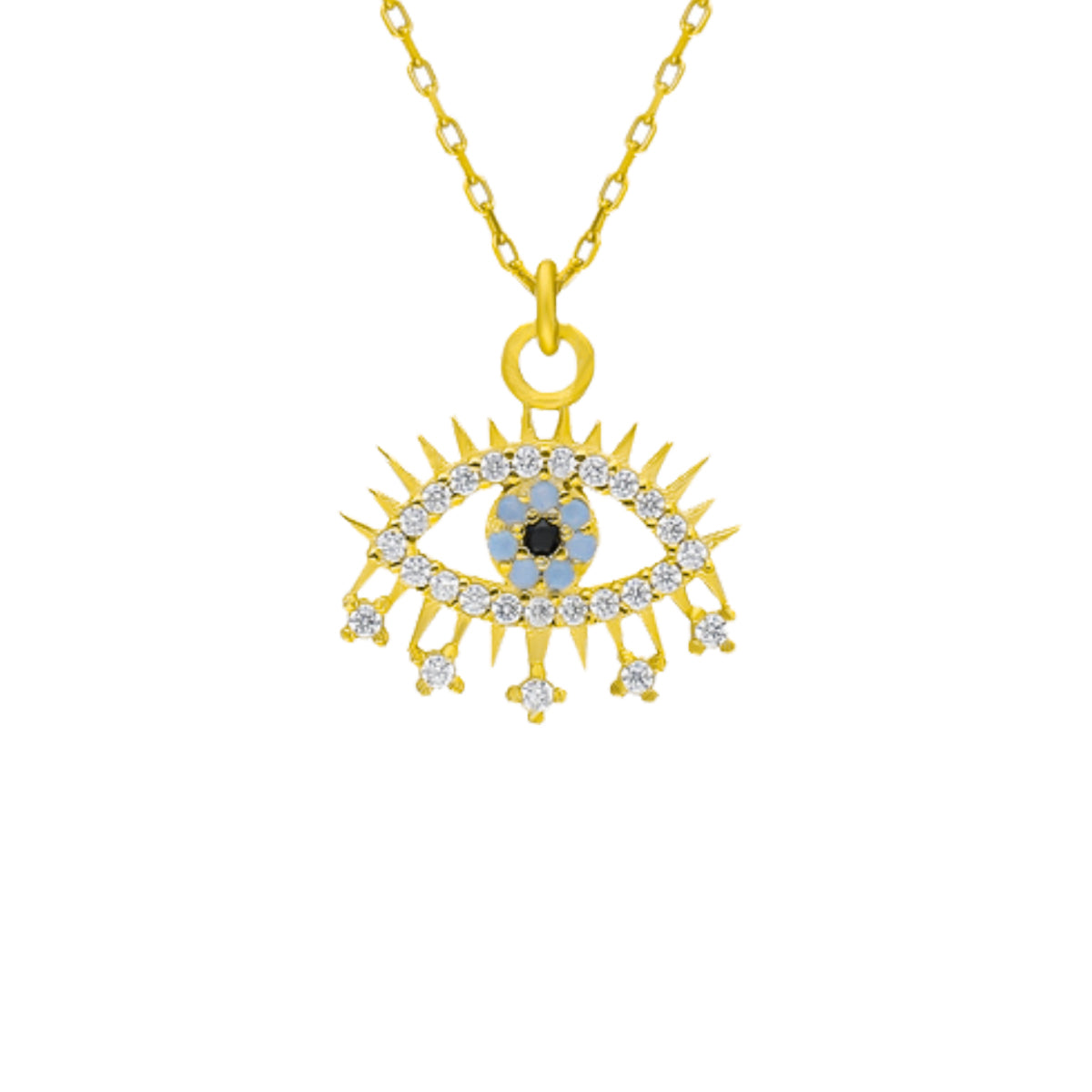 EYE EFFECT KETTE aus 925 Silber - Eleganter Halskette - AURIME