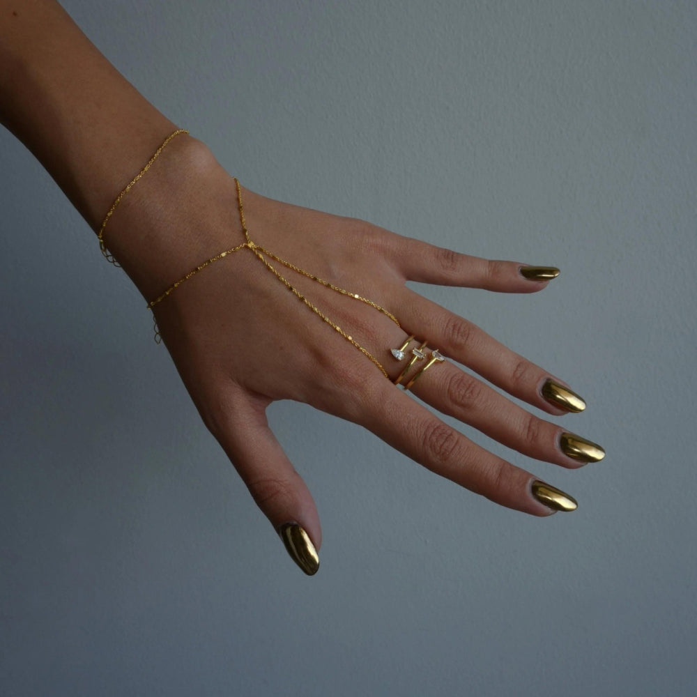 CRUSH CHAIN HANDKETTE aus 925 Silber - Eleganter Halskette - AURIME