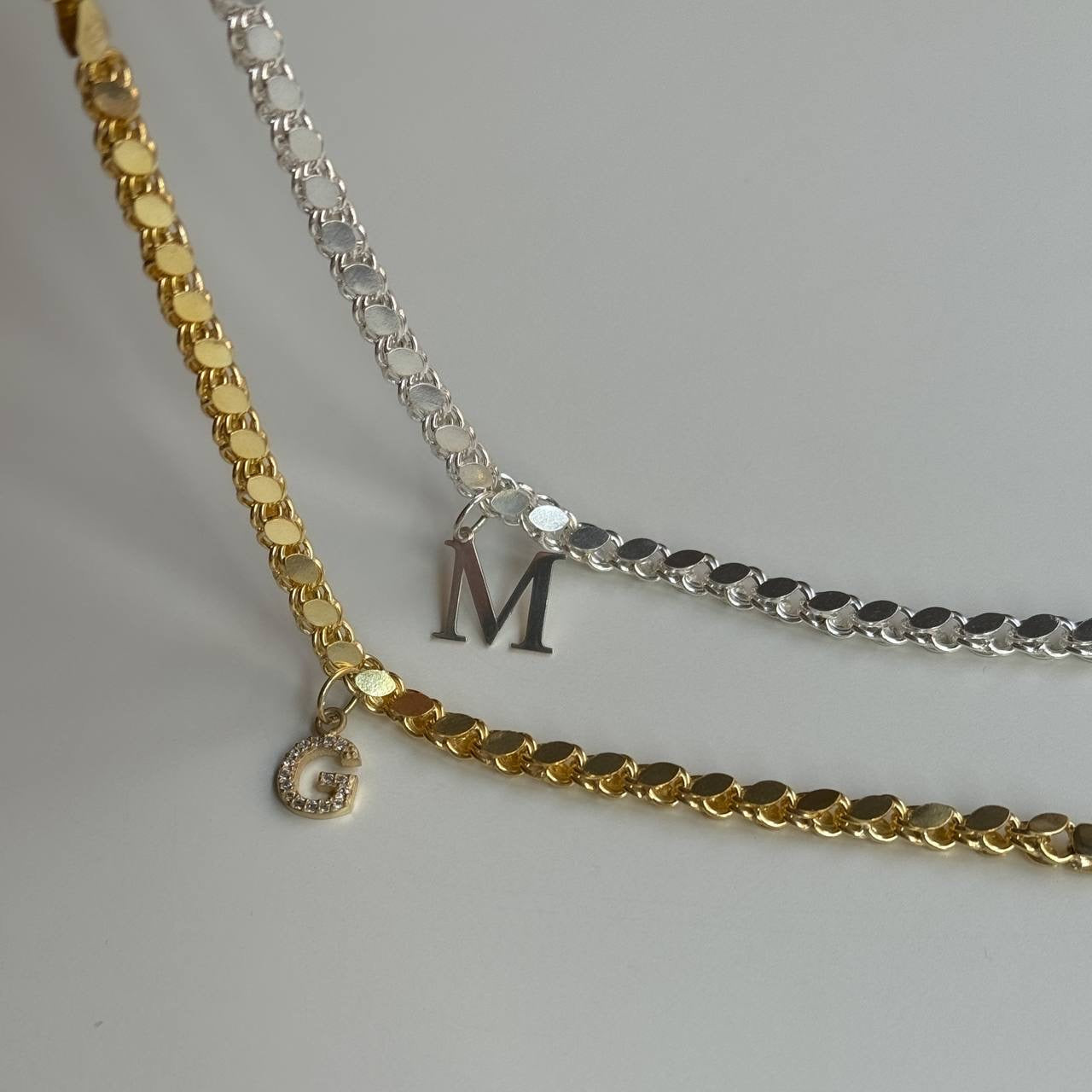 COUPLE GERSTEN LETTER BRACELET aus 925 Silber - Hochwertiger Schmuck - AURIME