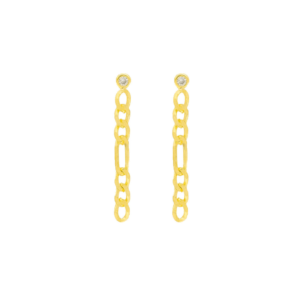 Figaro Chain Ohrring (6994363121709)