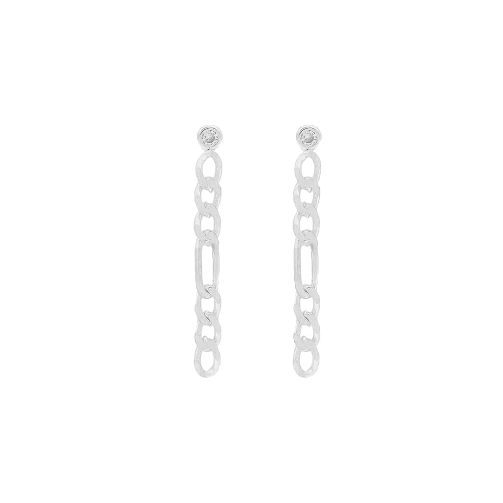 Figaro Chain Ohrring (6994363121709)