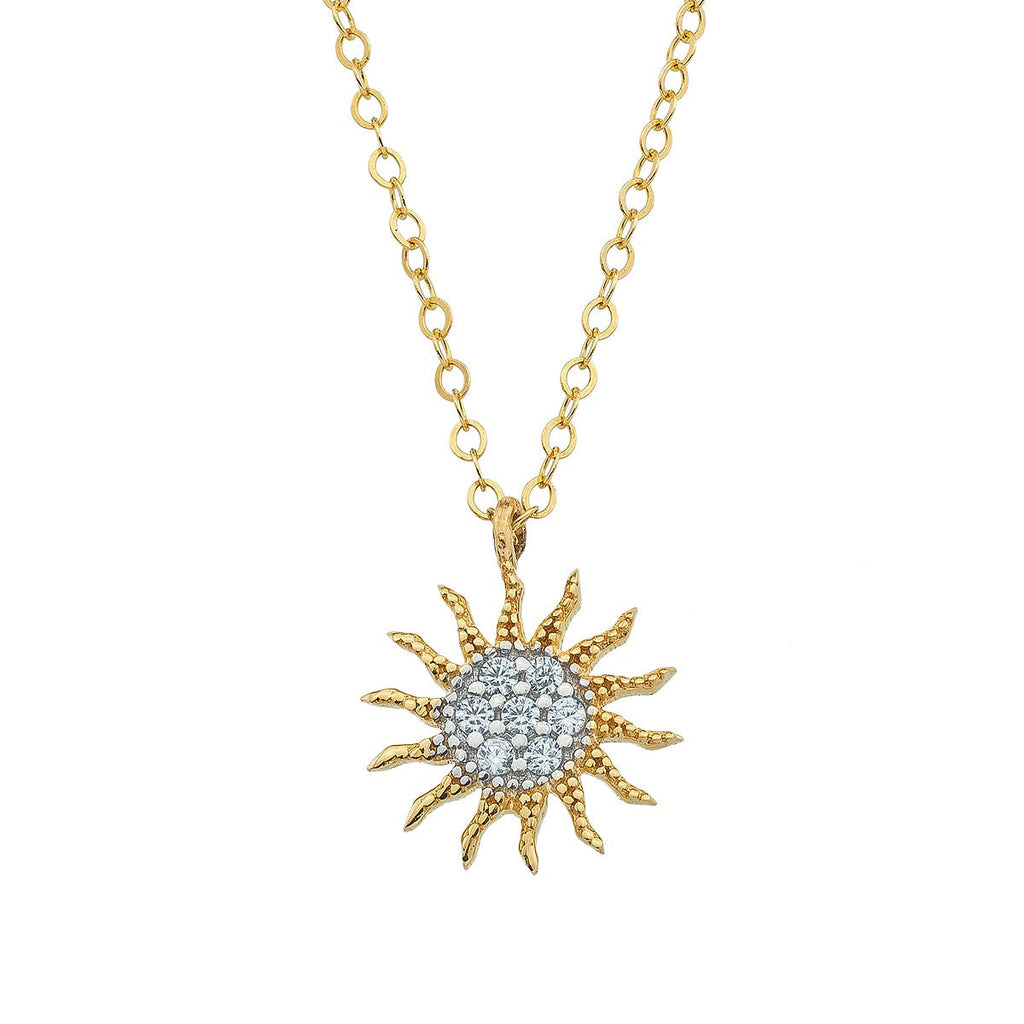 SONNEN-MOTIV ELEGANTE HALSKETTE | 14K GOLD