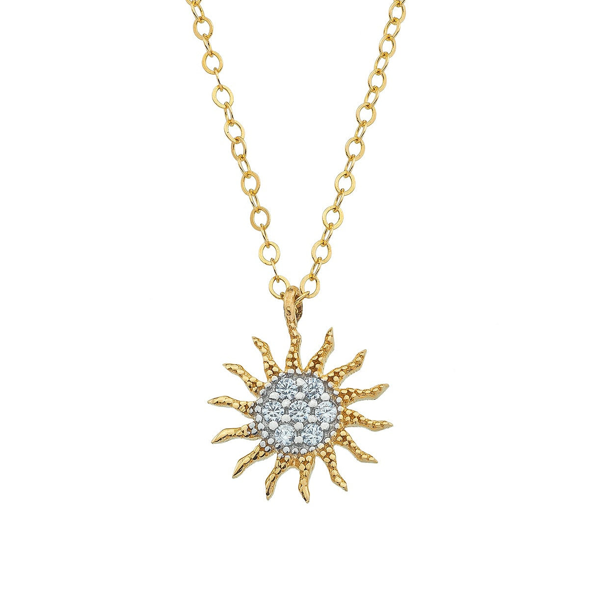 SONNEN-MOTIV ELEGANTE HALSKETTE | 14K GOLD