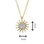 SONNEN-MOTIV ELEGANTE HALSKETTE | 14K GOLD