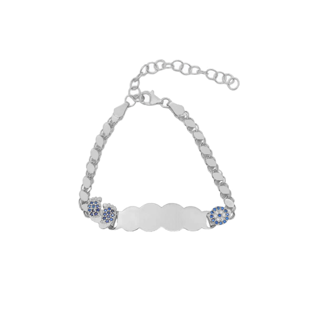 GERSTEN  BABYFUSS NAZAR KINDER ARMBAND aus 925 Silber - Eleganter Armband - AURIME