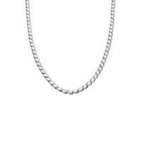 Silberne Gersten-Halskette aus 925er Silber von AURIME, detailreiche Kette mit zarten Ährenmotiven.