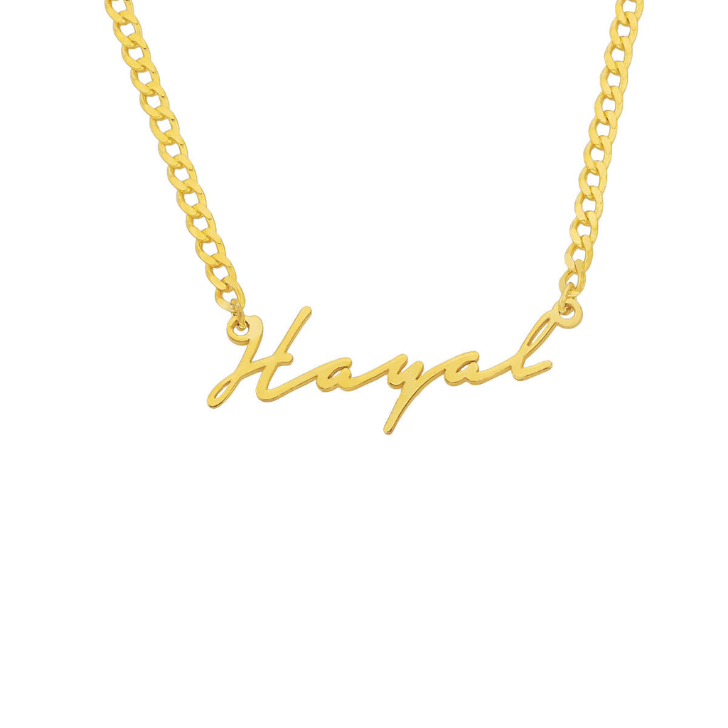 HAYAL SIGNATUR KETTE aus 925 Silber - Eleganter Halskette - AURIME
