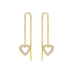 Heart Threader Earrings (7030549872685)