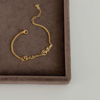 DUO NAMENS ARMKETTE| 925 SILBER