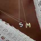 BABS MIA BUCHSTABENKETTE aus 925 Silber - Eleganter Halskette - AURIME