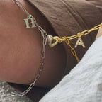 MAGNETISCHE HERZ PARTNERARMBAND aus 925 Silber - Eleganter Armband - AURIME