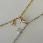 MAGNETISCHE HERZ PARTNERARMBAND aus 925 Silber - Eleganter Armband - AURIME