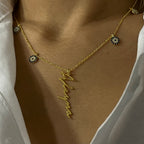 NAZAR X SIGNATUR KETTE aus 925 Silber - Eleganter Halskette - AURIME