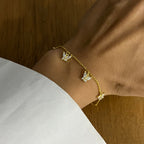 MINI BUTTERFLY ARMBAND aus 925 Silber - Eleganter Armband - AURIME