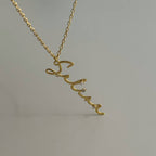 MINI STEIN SIGNATUR NAMENSKETTE aus 925 Silber - Eleganter Halskette - AURIME