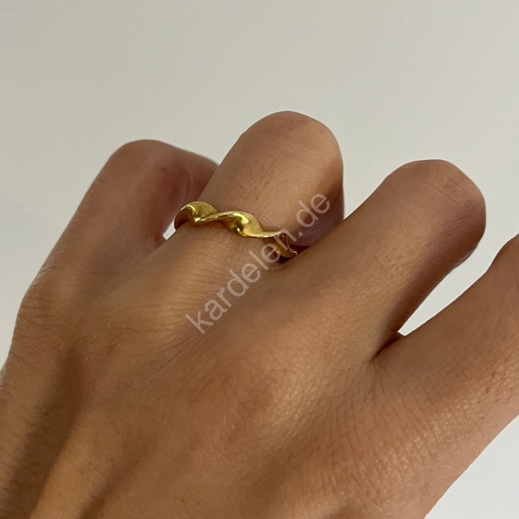SPIRAL DESIGN RING aus 925 Silber - Eleganter Ring - AURIME