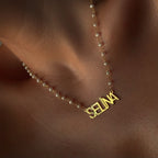 PEARL NAMENSKETTE aus 925 Silber - Eleganter Halskette - AURIME