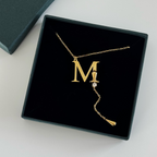 ALYA BUCHSTABEN HALSKETTE aus 925 Silber - Eleganter Halskette - AURIME