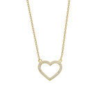 Herz zirkonia halskette - 925 SILBER aus 925 Silber - Eleganter Halskette - AURIME