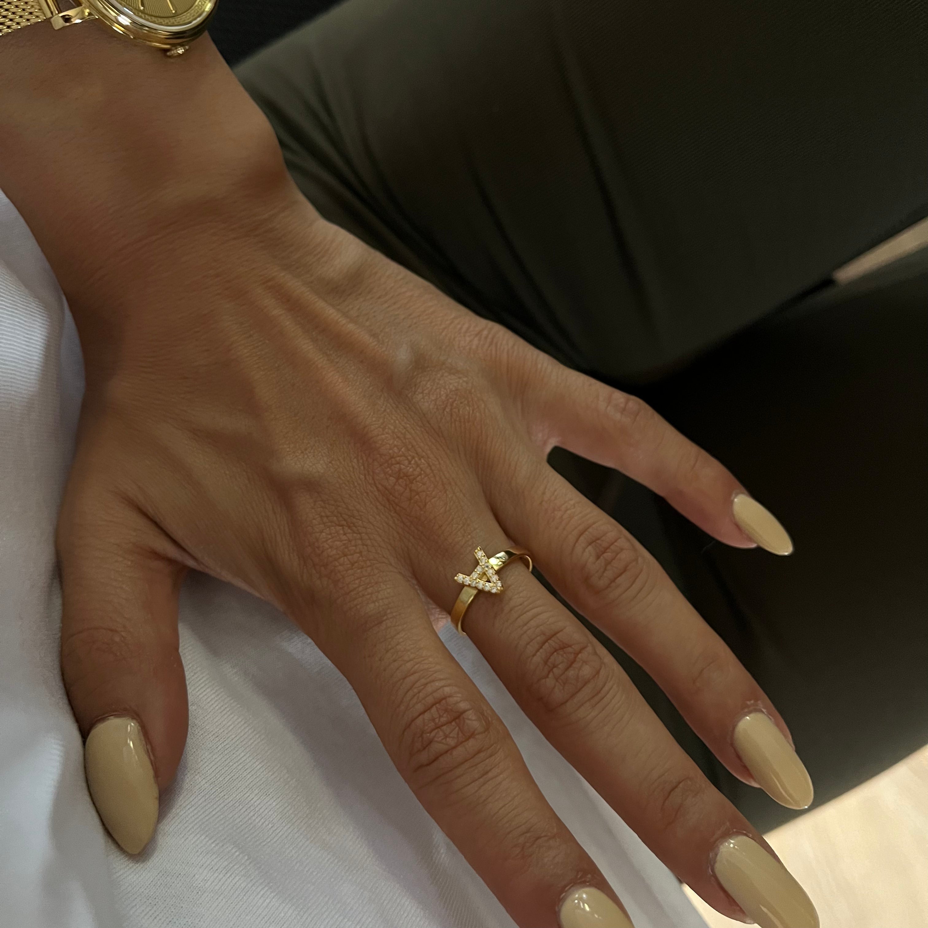 Prague Zirkonia Stone Ring - 925 SILBER aus 925 Silber - Eleganter Ring - AURIME