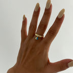 BURMA NAZAR RING aus 925 Silber - Eleganter Ring - AURIME