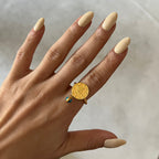 CEYREK RING MIT NAZAR aus 925 Silber - Eleganter Ring - AURIME