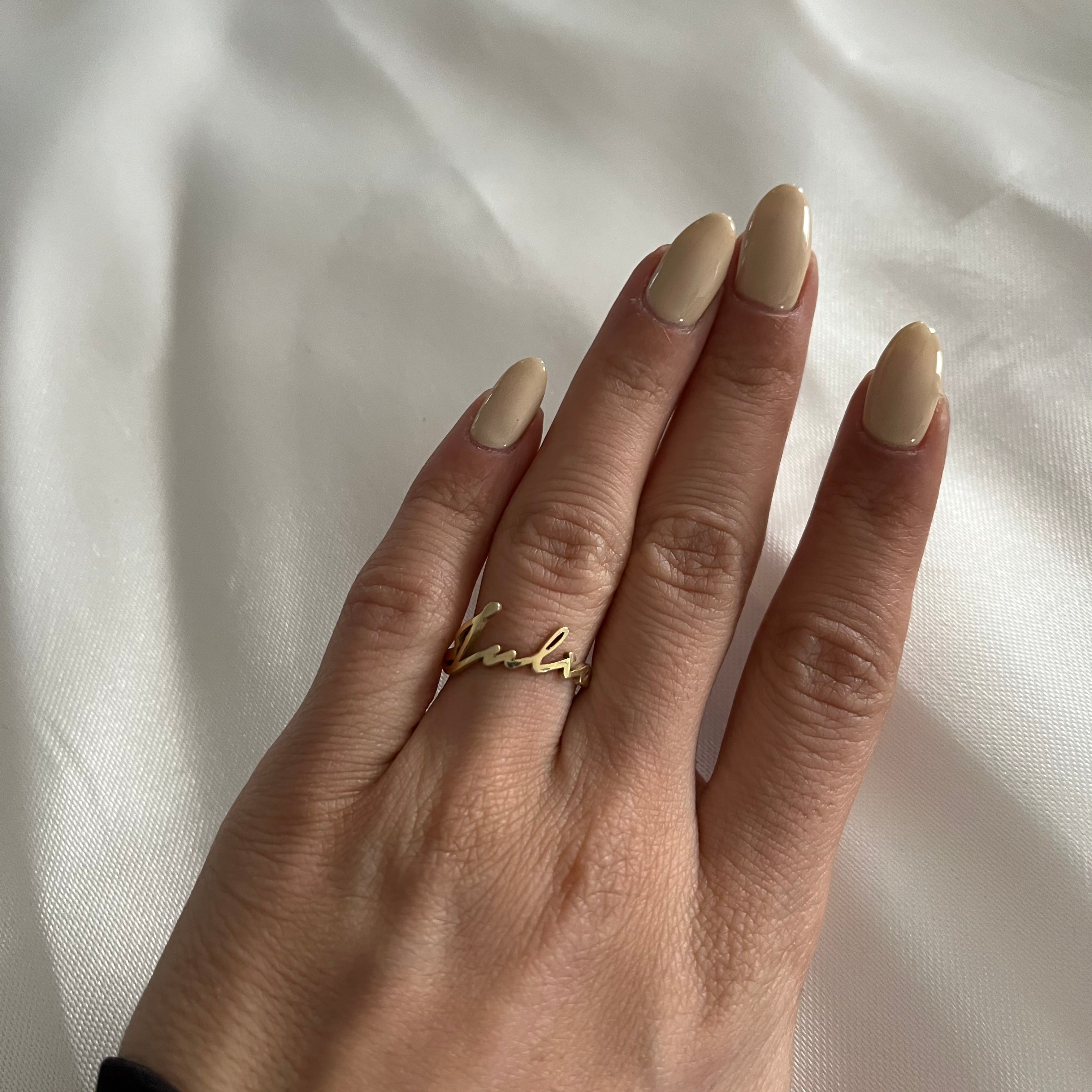 NAMENSRING NOTERA aus 925 Silber - Eleganter Ring - AURIME
