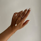 GEMUSTERTE FATIMAS HAND HANDKETTE aus 925 Silber - Eleganter Halskette - AURIME