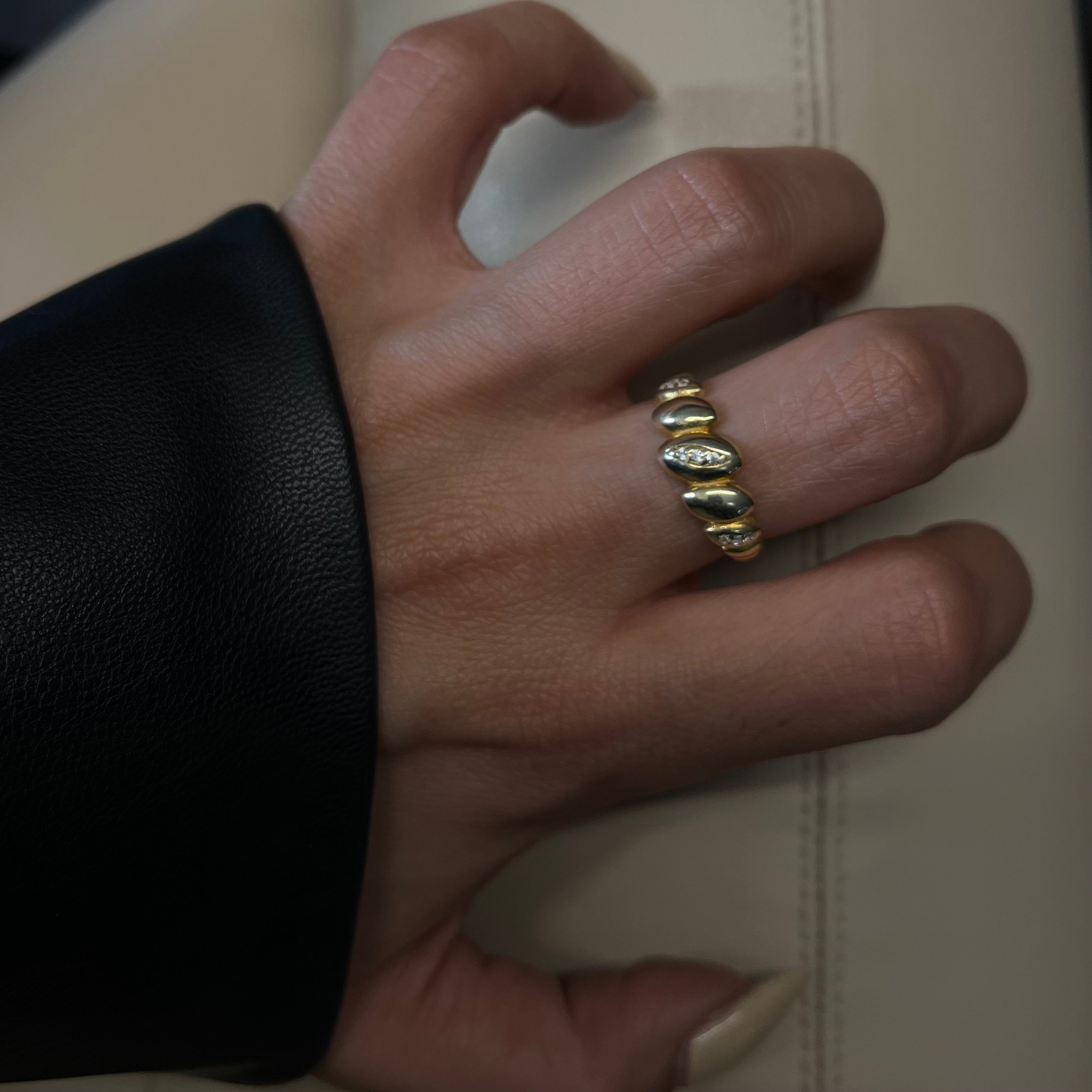 SHELL DESIGN ZIRKONIA RING aus 925 Silber - Eleganter Ring - AURIME