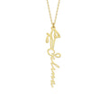 Personalisierte Geburtsblumen aus 925 Silber von AURIME, detailreiche Blume mit Gravur, elegante und individuelle Schmuckkarte