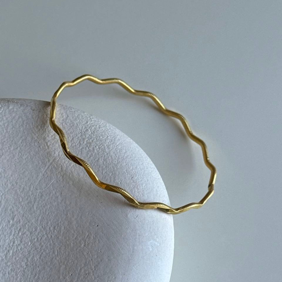 ZIKZAK AJDA ARMREIFEN aus 925 Silber - Hochwertiger Schmuck - AURIME