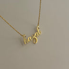 MINI STEIN MADINA NAMENSKETTE aus 925 Silber - Eleganter Halskette - AURIME