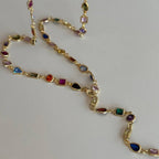 COLORFULL Y KETTE aus 925 Silber - Eleganter Halskette - AURIME