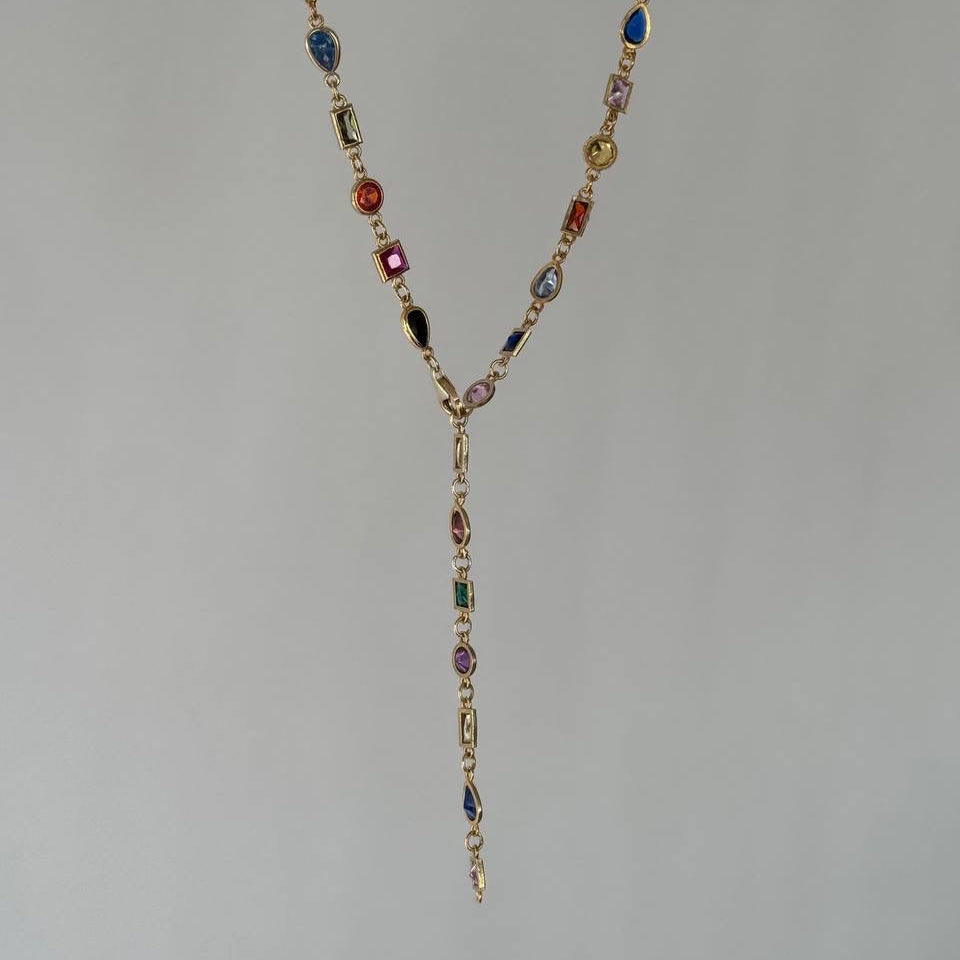 COLORFULL Y KETTE aus 925 Silber - Eleganter Halskette - AURIME