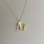 INITIALEN COMBO HALSKETTE aus 925 Silber - Eleganter Halskette - AURIME
