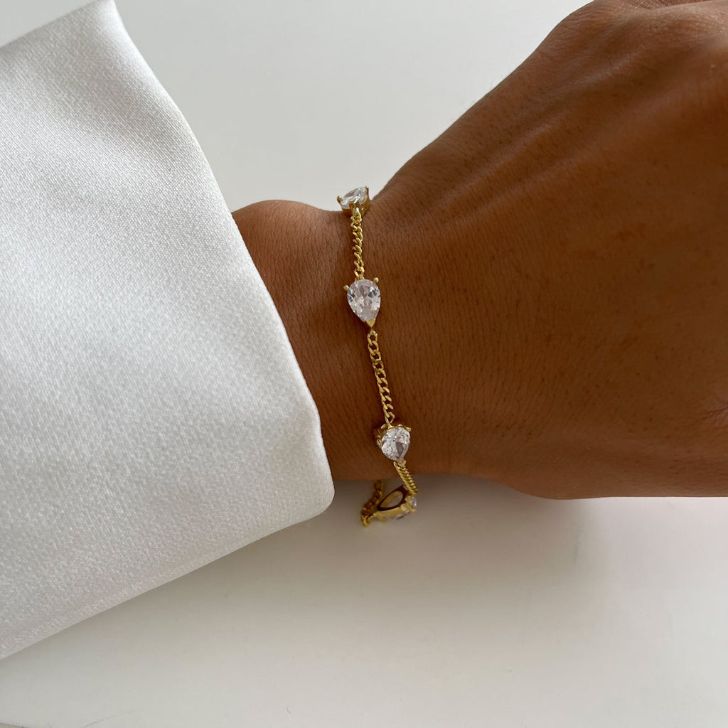 DROP ARMKETTE aus 925 Silber - Eleganter Halskette - AURIME