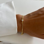 SOLITAIRE ARMKETTE aus 925 Silber - Eleganter Halskette - AURIME