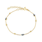 MINI NAZAR ARMBAND aus 925 Silber - Eleganter Armband - AURIME