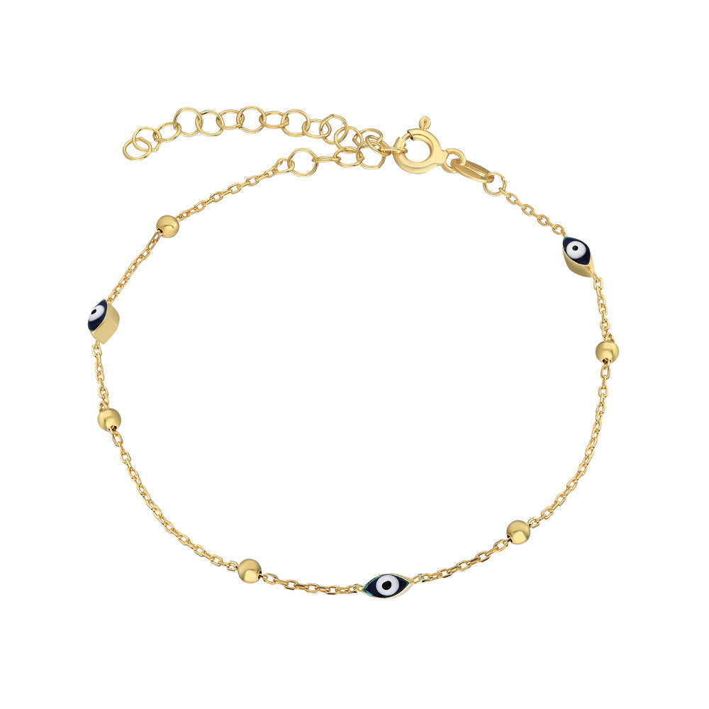 MINI NAZAR ARMBAND aus 925 Silber - Eleganter Armband - AURIME