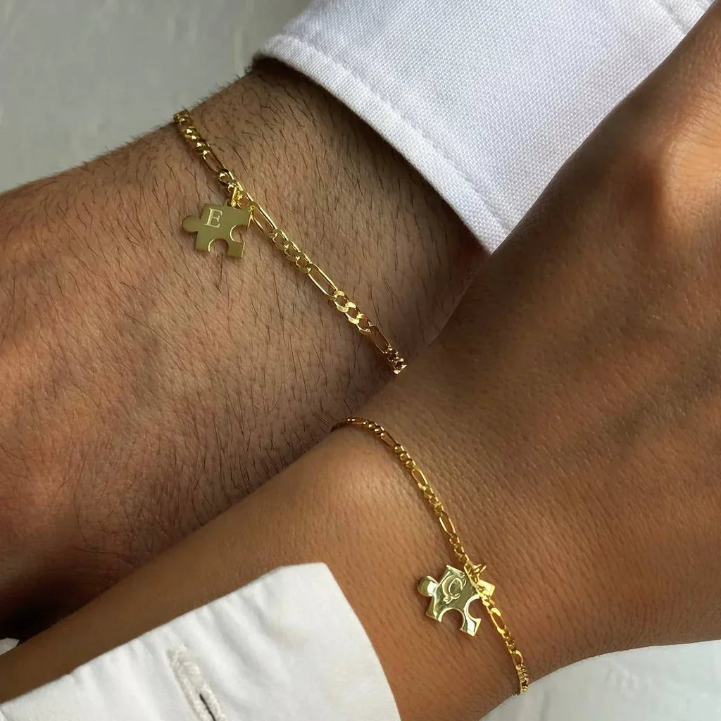 PARTNER PUZZLE ARMBAND aus 925 Silber - Eleganter Armband - AURIME