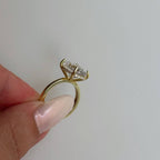 OVAL BIG STEIN RING aus 925 Silber - Eleganter Ring - AURIME