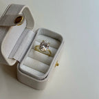 OVAL BIG STEIN RING aus 925 Silber - Eleganter Ring - AURIME