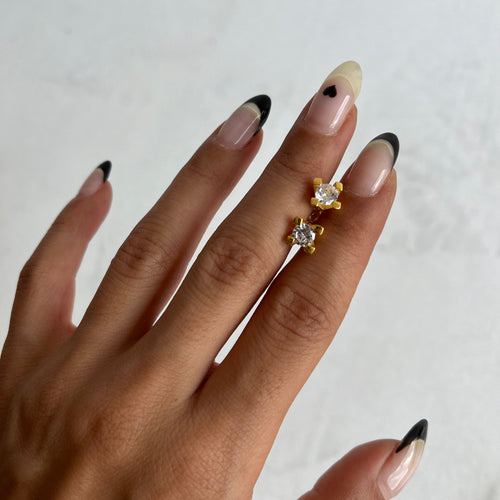 Silberne Baguette-Ohrringe aus 925 Silber von AURIME, elegante Ohrschmuck im baguetteförmigen Design