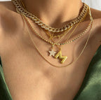 GOURMET HALSKETTE MIT ZIRKONIA aus 925 Silber - Eleganter Halskette - AURIME