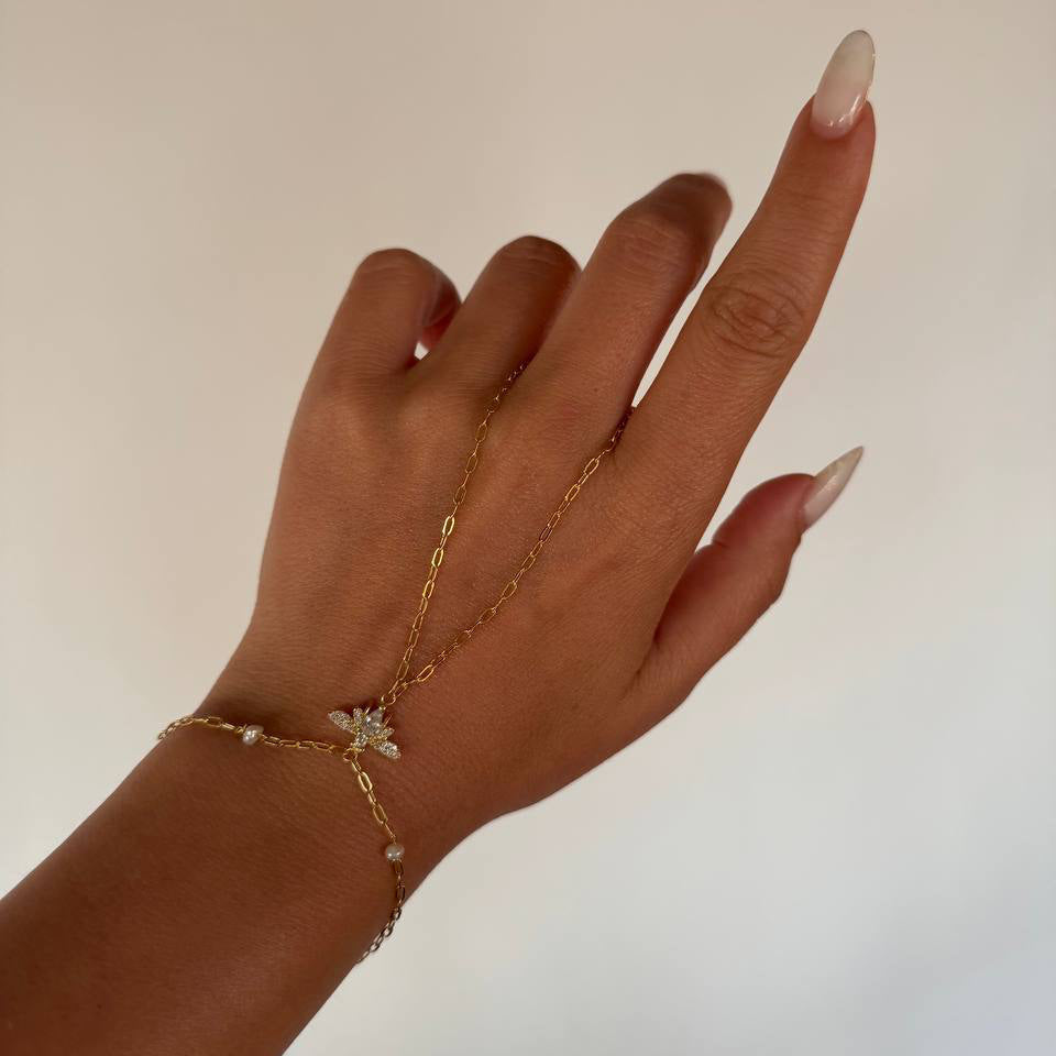 MIE PEARL HANDKETTE aus 925 Silber - Eleganter Halskette - AURIME