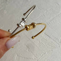 TAC BUCHSTABEN  PARTNERARMREIFEN | 925 SILBER