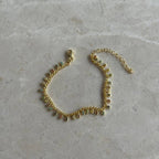 MINI FARBIGES ZIRKONSTEIN | TROPFENARMBAND | 925 SILBER